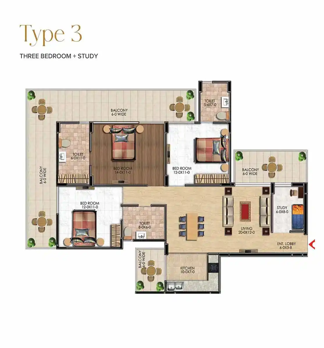 Ace Estate Floor Plan